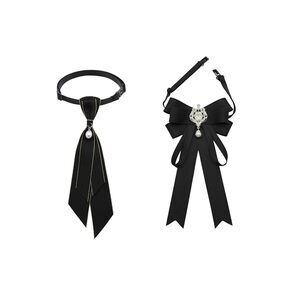 3588 Bow Tie , Adjustable Tie Girls Uniform Ties Pre Tied Necktie